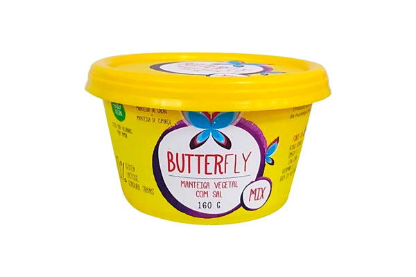 Manteiga vegana com sal - Butterfly